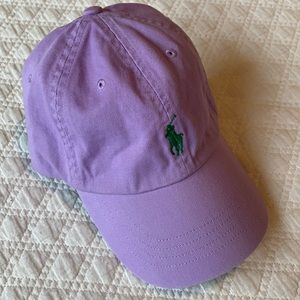 Polo Ralph Lauren Cotton Chino Ball Cap Lavender & Green